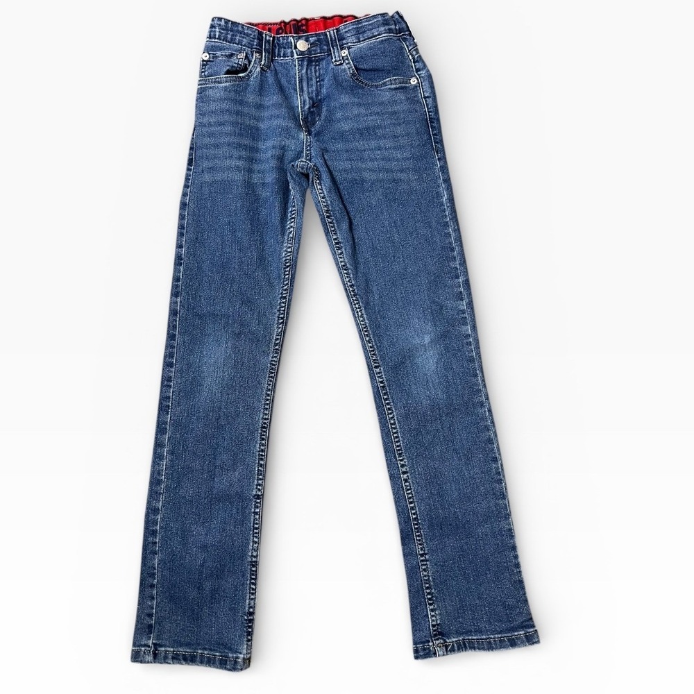 Levis 511 Youth Boys Jeans Blue Denim Elastic Waist Size 12 REG 26x24 Western
